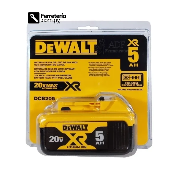 Batería para Herramientas Ion-Litio 20V 5AMP DCB205 DEWALT - Imagen 2