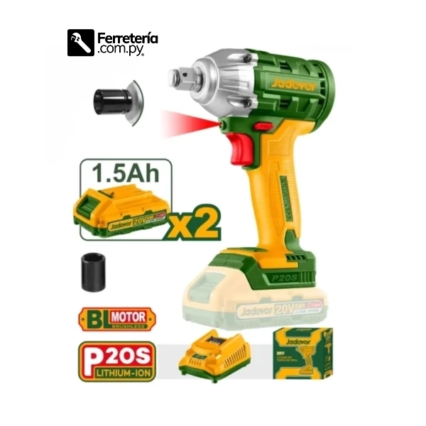 LLave de impacto inalámbrica 1/2" 300nm BL - JADEVER