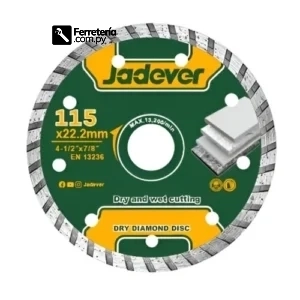 Disco diamantado corte rápido 115mm/180mm/230mm - JADEVER