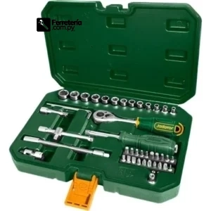 Juego de llave tubo HEX 1/4 45PZS - JADEVER