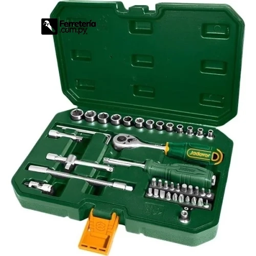 Juego de llave tubo HEX 1/4 45PZS - JADEVER
