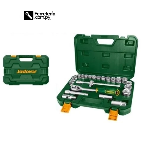 Juego de llave tubo HEX. 1/2 25PZS - JADEVER