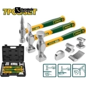 Juego de martillos y aguante p/ chapista - JADEVER