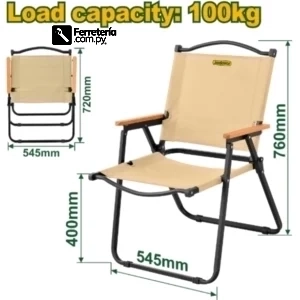 Silla plegable 100kg - JADEVER