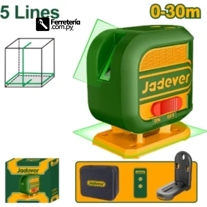 Nivel láser verde 0-30M con control remoto + soporte - JADEVER